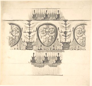 Classical Design Element with Leaves and Vines MET DP804418
