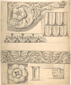 Classical Border Elements with Vines and Leaves MET DP804433