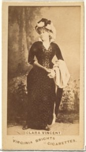 Clara Vincent, from the Actors and Actresses series (N45, Type 1) for Virginia Brights Cigarettes MET DP830088