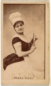 Clara Want, from the Actresses series (N245) issued by Kinney Brothers to promote Sweet Caporal Cigarettes MET DP859902