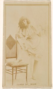 Clara St. Muir, from the Actresses series (N245) issued by Kinney Brothers to promote Sweet Caporal Cigarettes MET DP859629