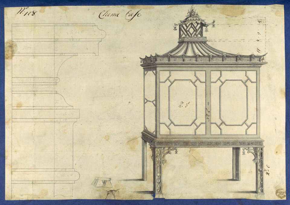 China Case, from Chippendale Drawings, Vol. II MET DP118235