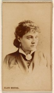 Clara Morris, from the Actresses series (N245) issued by Kinney Brothers to promote Sweet Caporal Cigarettes MET DP859168