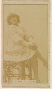 Clara St. Muir, from the Actresses series (N245) issued by Kinney Brothers to promote Sweet Caporal Cigarettes MET DP859628