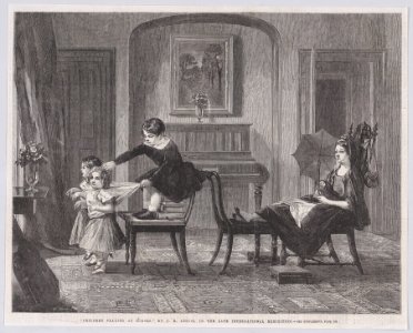 Children playing at Horses Met DP888813