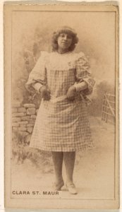 Clara St. Maur, from the Actresses series (N245) issued by Kinney Brothers to promote Sweet Caporal Cigarettes MET DP859624