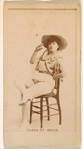 Clara St. Maur, from the Actresses series (N245) issued by Kinney Brothers to promote Sweet Caporal Cigarettes MET DP859625