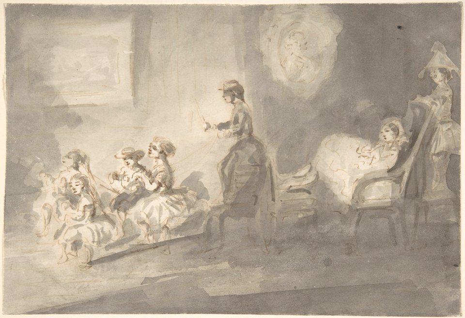 Children Playing Horse and Carriage MET DP806724