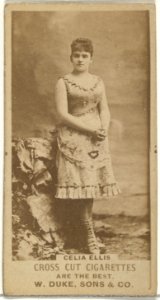 Celia Ellis, from the Actors and Actresses series (N145-3) issued by Duke Sons & Co. to promote Cross Cut Cigarettes MET DP839746