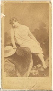Clara Davis, from the Actors and Actresses series (N45, Type 1) for Virginia Brights Cigarettes MET DP829416