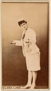 Clara Lane, from the Actresses series (N245) issued by Kinney Brothers to promote Sweet Caporal Cigarettes MET DP858931