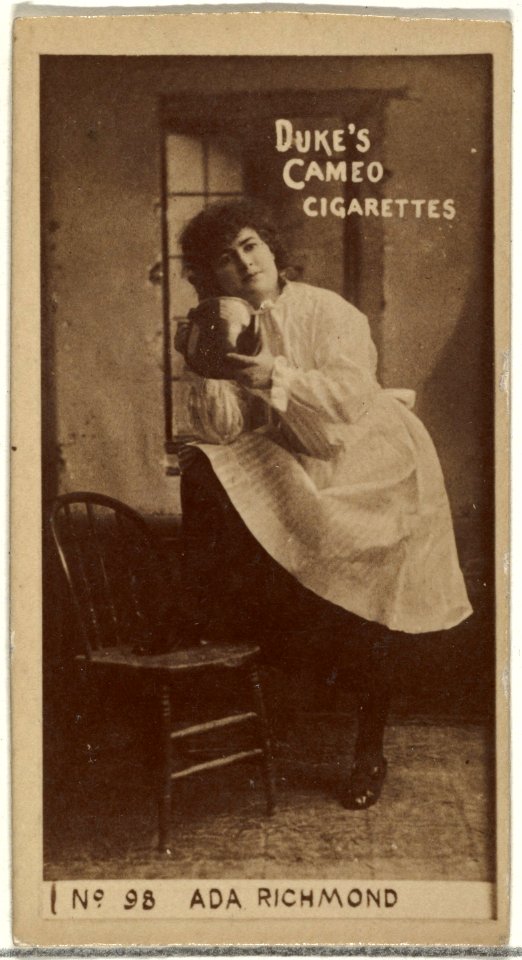 Card Number 98, Ada Richmond, from the Actors and Actresses series (N145-4) issued by Duke Sons & Co. to promote Cameo Cigarettes MET DP839988