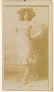 Clara Thropp, from the Actresses series (N245) issued by Kinney Brothers to promote Sweet Caporal Cigarettes MET DP859720