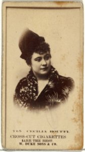 Card Number 715, Cecilia Bouffi, from the Actors and Actresses series (N145-3) issued by Duke Sons & Co. to promote Cross Cut Cigarettes MET DP839694
