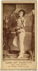 Card Number 719, Laura Burt, from the Actors and Actresses series (N145-3) issued by Duke Sons & Co. to promote Cross Cut Cigarettes MET DP839701