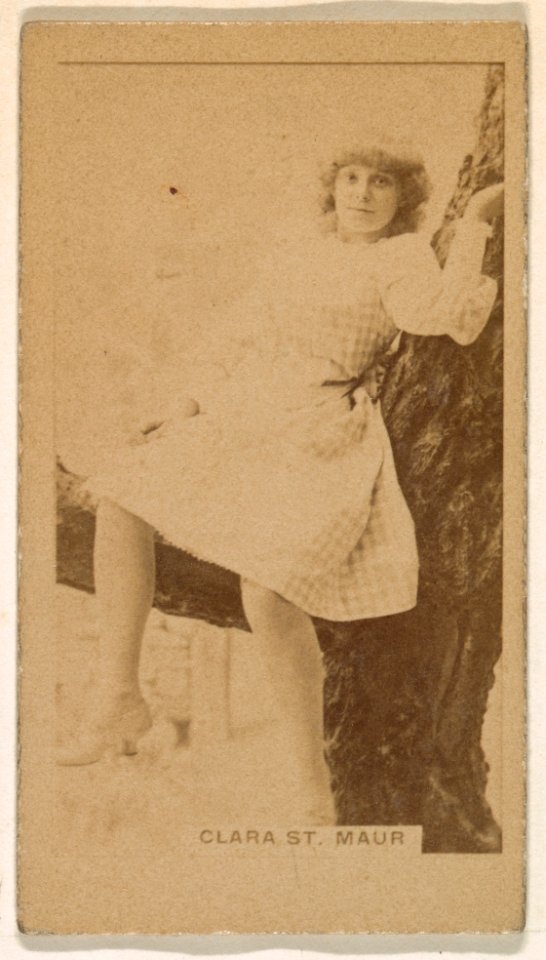 Clara St. Maur, from the Actresses series (N245) issued by Kinney Brothers to promote Sweet Caporal Cigarettes MET DP859626