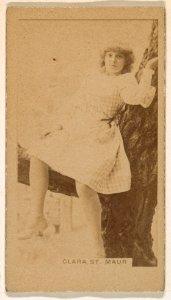 Clara St. Maur, from the Actresses series (N245) issued by Kinney Brothers to promote Sweet Caporal Cigarettes MET DP859626
