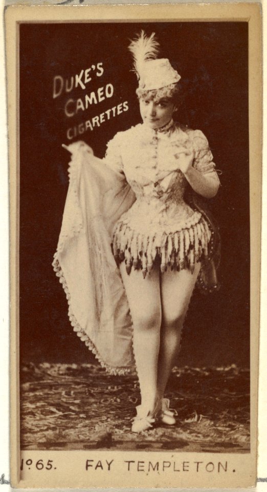 Card Number 65, Fay Templeton, from the Actors and Actresses series (N145-4) issued by Duke Sons & Co. to promote Cameo Cigarettes MET DP840011