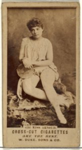 Card Number 636, Miss Arnold, from the Actors and Actresses series (N145-3) issued by Duke Sons & Co. to promote Cross Cut Cigarettes MET DP839679