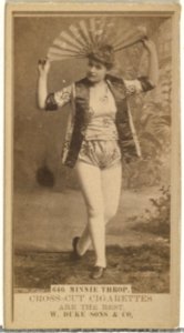 Card Number 646, Minnie Thorp, from the Actors and Actresses series (N145-3) issued by Duke Sons & Co. to promote Cross Cut Cigarettes MET DP839844