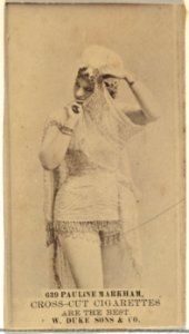 Card Number 639, Pauline Markham, from the Actors and Actresses series (N145-3) issued by Duke Sons & Co. to promote Cross Cut Cigarettes MET DP839794