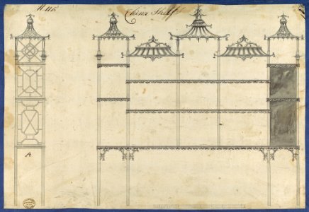 China Shelf, from Chippendale Drawings, Vol. II MET DP118238