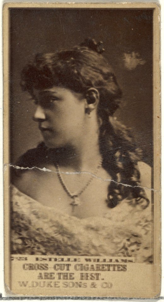 Card Number 723, Estelle Williams, from the Actors and Actresses series (N145-3) issued by Duke Sons & Co. to promote Cross Cut Cigarettes MET DP839873