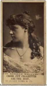 Card Number 723, Estelle Williams, from the Actors and Actresses series (N145-3) issued by Duke Sons & Co. to promote Cross Cut Cigarettes MET DP839873