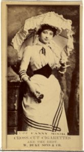 Card Number 722, Fanny Moor, from the Actors and Actresses series (N145-3) issued by Duke Sons & Co. to promote Cross Cut Cigarettes MET DP839805