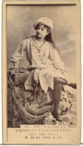 Card Number 718, Miss Florian, from the Actors and Actresses series (N145-3) issued by Duke Sons & Co. to promote Cross Cut Cigarettes MET DP839752
