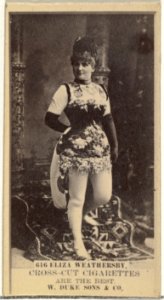 Card Number 616, Eliza Weathersby, from the Actors and Actresses series (N145-3) issued by Duke Sons & Co. to promote Cross Cut Cigarettes MET DP839861