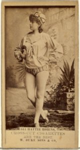 Card Number 644, Hattie Robins, from the Actors and Actresses series (N145-3) issued by Duke Sons & Co. to promote Cross Cut Cigarettes MET DP839818