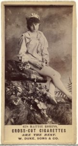 Card Number 628, Hattie Robins, from the Actors and Actresses series (N145-3) issued by Duke Sons & Co. to promote Cross Cut Cigarettes MET DP839819