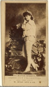 Card Number 617, Hattie Robins, from the Actors and Actresses series (N145-3) issued by Duke Sons & Co. to promote Cross Cut Cigarettes MET DP839820