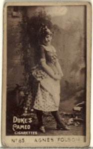 Card Number 85, Agnes Folsom, from the Actors and Actresses series (N145-4) issued by Duke Sons & Co. to promote Cameo Cigarettes MET DP839930