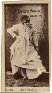 Card Number 84, Vernona Jarbeau, from the Actors and Actresses series (N145-4) issued by Duke Sons & Co. to promote Cameo Cigarettes MET DP839958