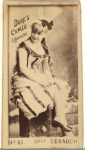 Card Number 82, Mlle. Debauch, from the Actors and Actresses series (N145-4) issued by Duke Sons & Co. to promote Cameo Cigarettes MET DP839921