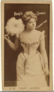 Card Number 91, Marie Jansen, from the Actors and Actresses series (N145-4) issued by Duke Sons & Co. to promote Cameo Cigarettes MET DP839951