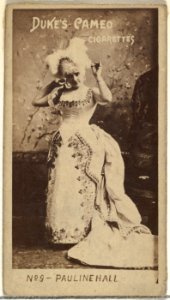 Card Number 9, Pauline Hall, from the Actors and Actresses series (N145-4) issued by Duke Sons & Co. to promote Cameo Cigarettes MET DP839946