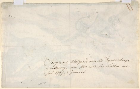 Carl Ehrenswärd as Apollo, flying to inspect Sergel and Abilgaard MET DP802829