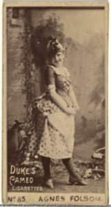 Card Number 85, Agnes Folsom, from the Actors and Actresses series (N145-4) issued by Duke Sons & Co. to promote Cameo Cigarettes MET DP839931
