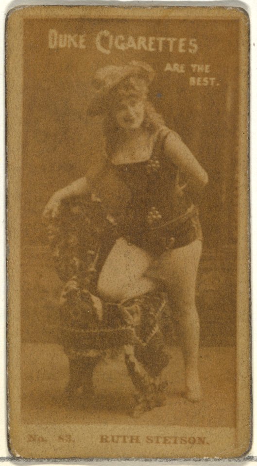 Card Number 83, Ruth Stetson, from the Actors and Actresses series (N145-6) issued by Duke Sons & Co. to promote Duke Cigarettes MET DP840319