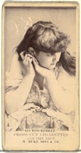 Card Number 618, Miss Kerkep, from the Actors and Actresses series (N145-3) issued by Duke Sons & Co. to promote Cross Cut Cigarettes MET DP839780