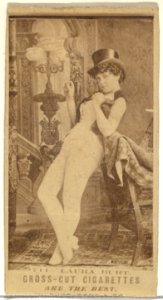 Card Number 711, Laura Burt, from the Actors and Actresses series (N145-3) issued by Duke Sons & Co. to promote Cross Cut Cigarettes MET DP839705