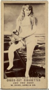 Card Number 702, Ada Webb, from the Actors and Actresses series (N145-3) issued by Duke Sons & Co. to promote Cross Cut Cigarettes MET DP839865