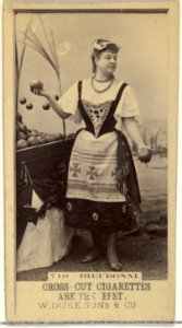 Card Number 710, Dieudonni, from the Actors and Actresses series (N145-3) issued by Duke Sons & Co. to promote Cross Cut Cigarettes MET DP839737