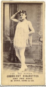 Card Number 726, Miss Jones, from the Actors and Actresses series (N145-3) issued by Duke Sons & Co. to promote Cross Cut Cigarettes MET DP839778