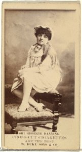 Card Number 601, Georgie Danning, from the Actors and Actresses series (N145-3) issued by Duke Sons & Co. to promote Cross Cut Cigarettes MET DP839726