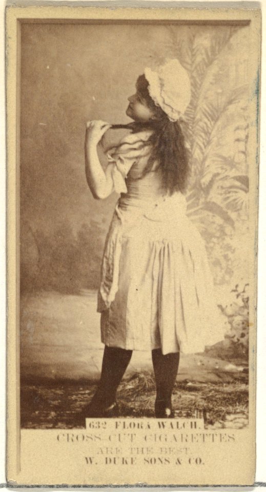 Card Number 632, Flora Walch, from the Actors and Actresses series (N145-3) issued by Duke Sons & Co. to promote Cross Cut Cigarettes MET DP839857