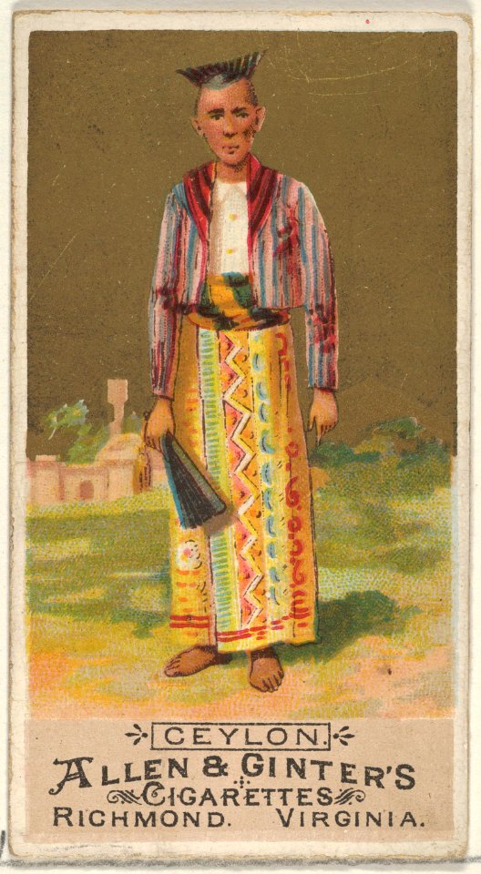 Ceylon, from the Natives in Costume series (N16) for Allen & Ginter Cigarettes Brands MET DP834820